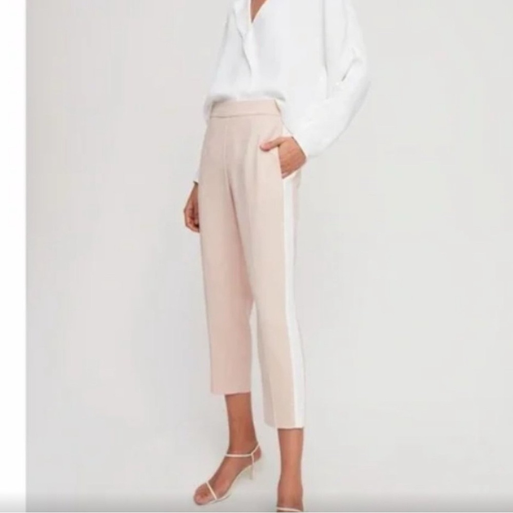 BABATON Conan Terado Cropped Dress Pant with Side Stripe Trousers Large